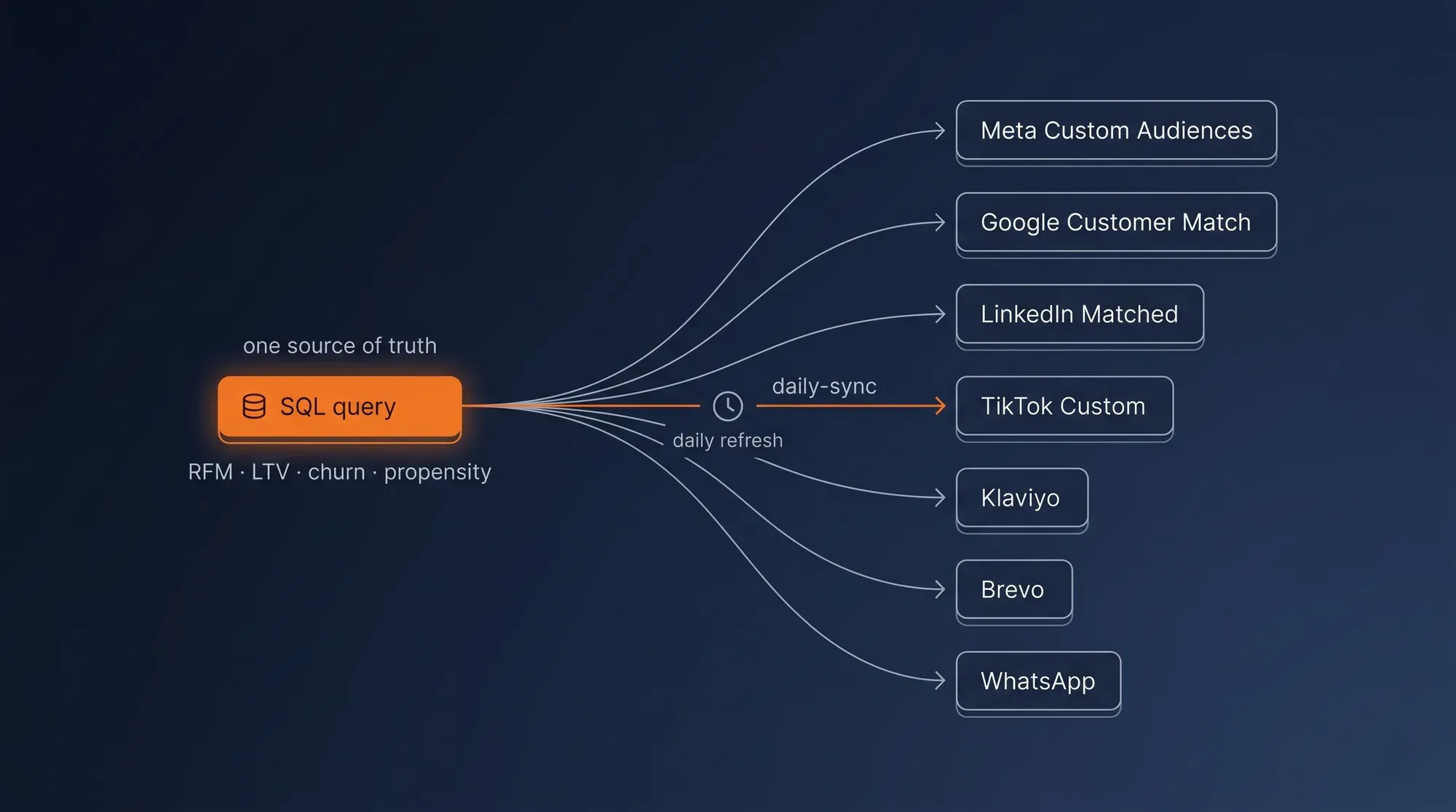 AUDIENCE SYNC FAN-OUT